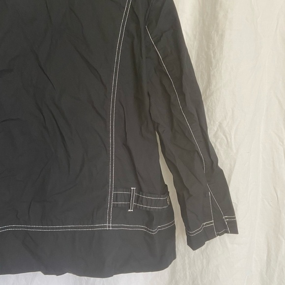 CHICO'S Women's Lightweight Jacket Black Button Front Size 2 / Medium - Picture 9 of 10
